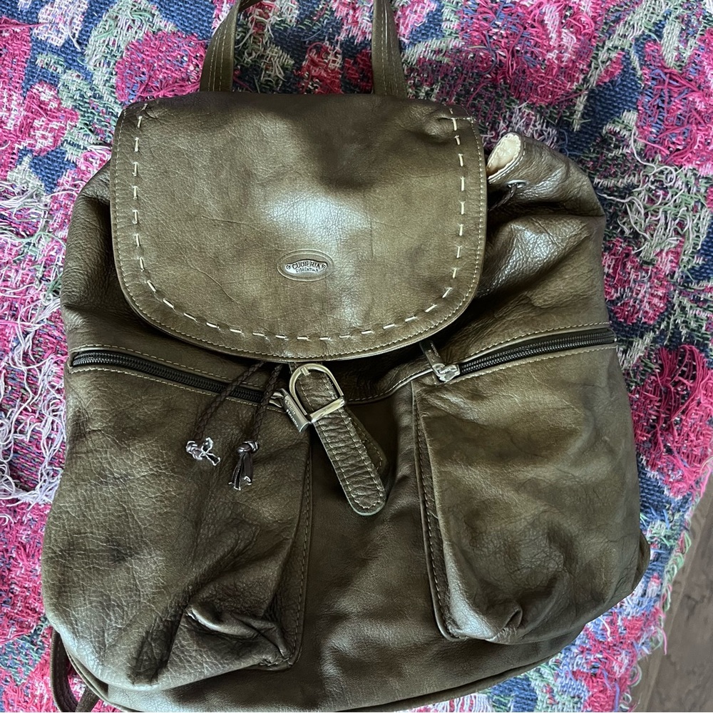 Cuoieria Fiorentina Italian leather backpack purse